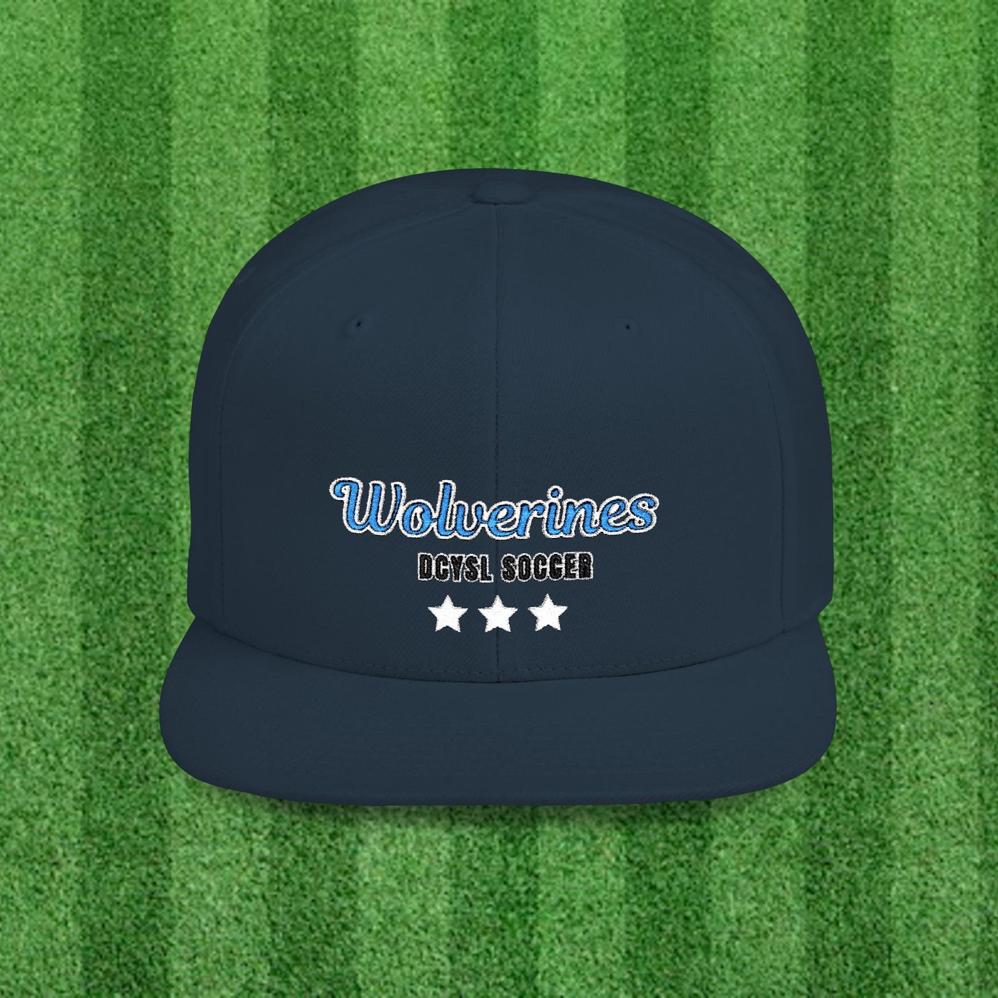 WOLVERINES Flat Bill Snapback Cap