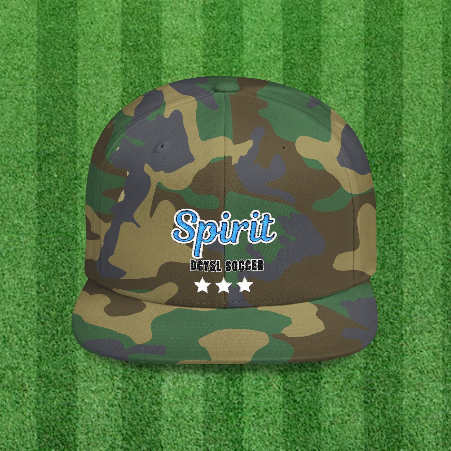 SPIRIT Flat Bill Snapback Cap