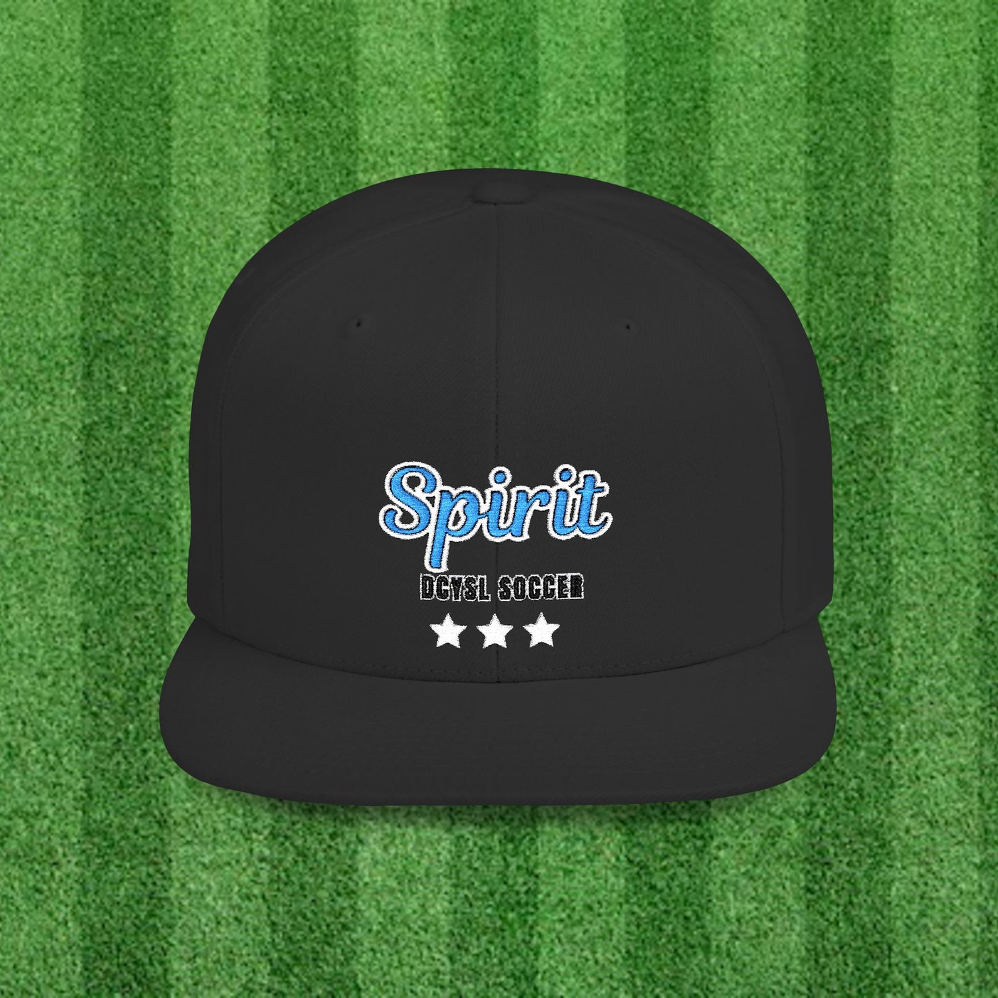 SPIRIT Flat Bill Snapback Cap