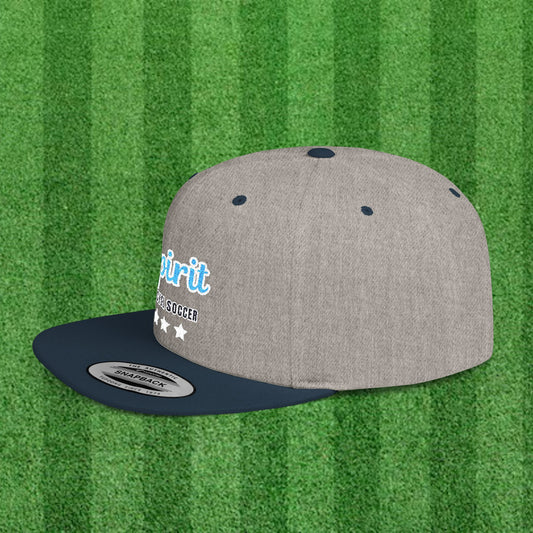 SPIRIT Flat Bill Snapback Cap